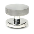 From The Anvil - Polished Marine SS (316) Brompton Centre Door Knob (Art Deco) | Sku. 46767 | Trade Door Handles.