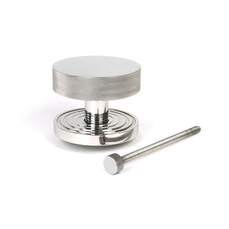 From The Anvil - Polished Marine SS (316) Brompton Centre Door Knob (Beehive) | Sku. 46768 | Trade Door Handles.