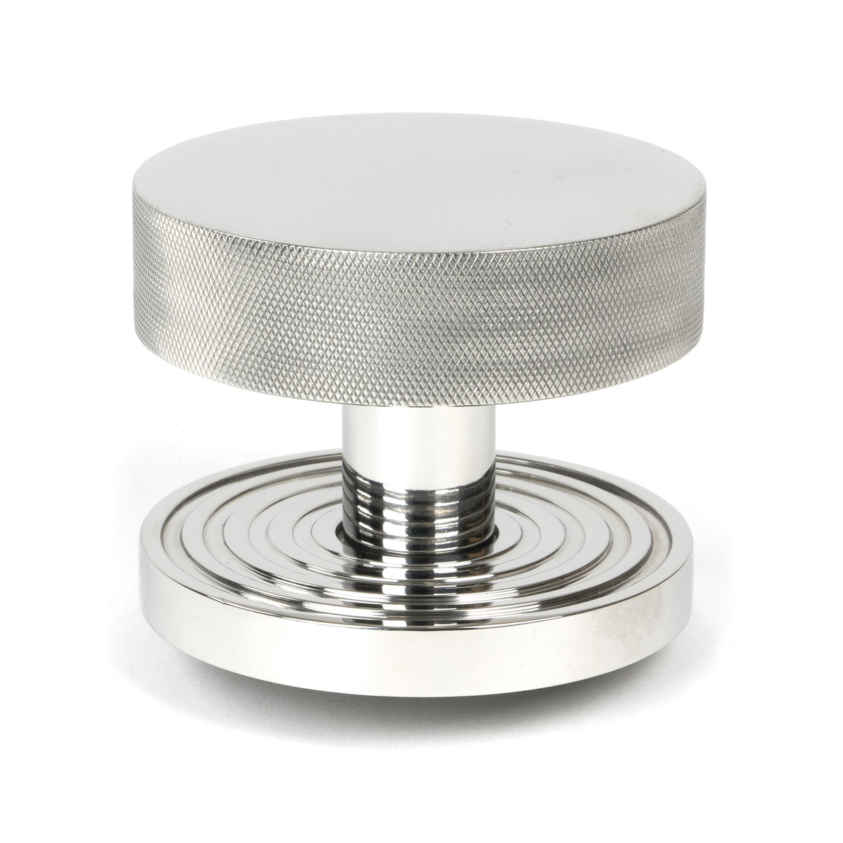 From The Anvil - Polished Marine SS (316) Brompton Centre Door Knob (Beehive) | Sku. 46768 | Trade Door Handles.