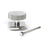 From The Anvil - Polished Marine SS (316) Brompton Centre Door Knob (Square) | Sku. 46769 | Trade Door Handles.