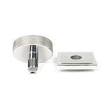 From The Anvil - Polished Marine SS (316) Brompton Centre Door Knob (Square) | Sku. 46769 | Trade Door Handles.
