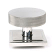 From The Anvil - Polished Marine SS (316) Brompton Centre Door Knob (Square) | Sku. 46769 | Trade Door Handles.