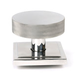 From The Anvil - Polished Marine SS (316) Brompton Centre Door Knob (Square) | Sku. 46769 | Trade Door Handles.