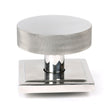From The Anvil - Polished Marine SS (316) Brompton Centre Door Knob (Square) | Sku. 46769 | Trade Door Handles.