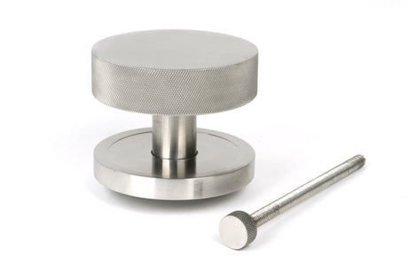 From The Anvil - Satin Marine SS (316) Brompton Centre Door Knob (Plain) | Sku. 46770 | Trade Door Handles.