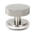 From The Anvil - Satin Marine SS (316) Brompton Centre Door Knob (Art Deco) | Sku. 46771 | Trade Door Handles.