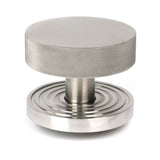 From The Anvil - Satin Marine SS (316) Brompton Centre Door Knob (Beehive) | Sku. 46772 | Trade Door Handles.