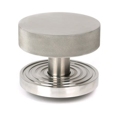 From The Anvil - Satin Marine SS (316) Brompton Centre Door Knob (Beehive) | Sku. 46772 | Trade Door Handles.