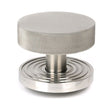 From The Anvil - Satin Marine SS (316) Brompton Centre Door Knob (Beehive) | Sku. 46772 | Trade Door Handles.