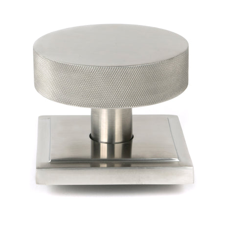 From The Anvil - Satin Marine SS (316) Brompton Centre Door Knob (Square) | Sku. 46773 | Trade Door Handles.