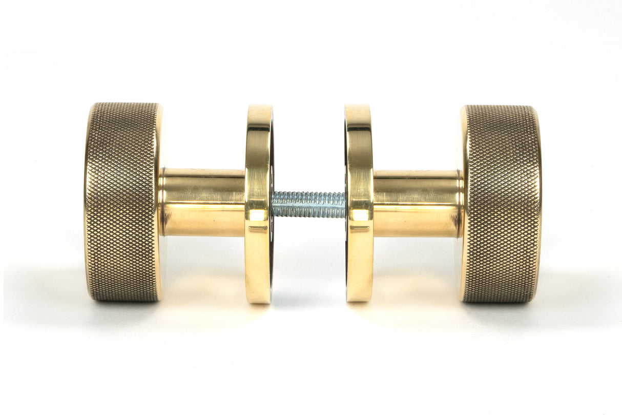 From The Anvil - Aged Brass Brompton Mortice/Rim Knob Set (Plain) | Sku. 46774 | Trade Door Handles.