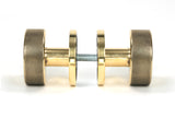 From The Anvil - Aged Brass Brompton Mortice/Rim Knob Set (Plain) | Sku. 46774 | Trade Door Handles.