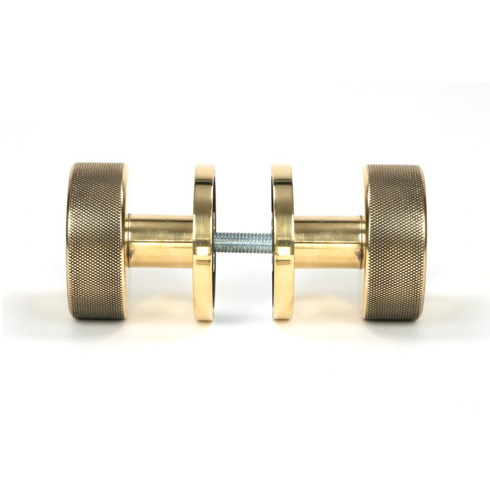 From The Anvil - Aged Brass Brompton Mortice/Rim Knob Set (Plain) | Sku. 46774 | Trade Door Handles.