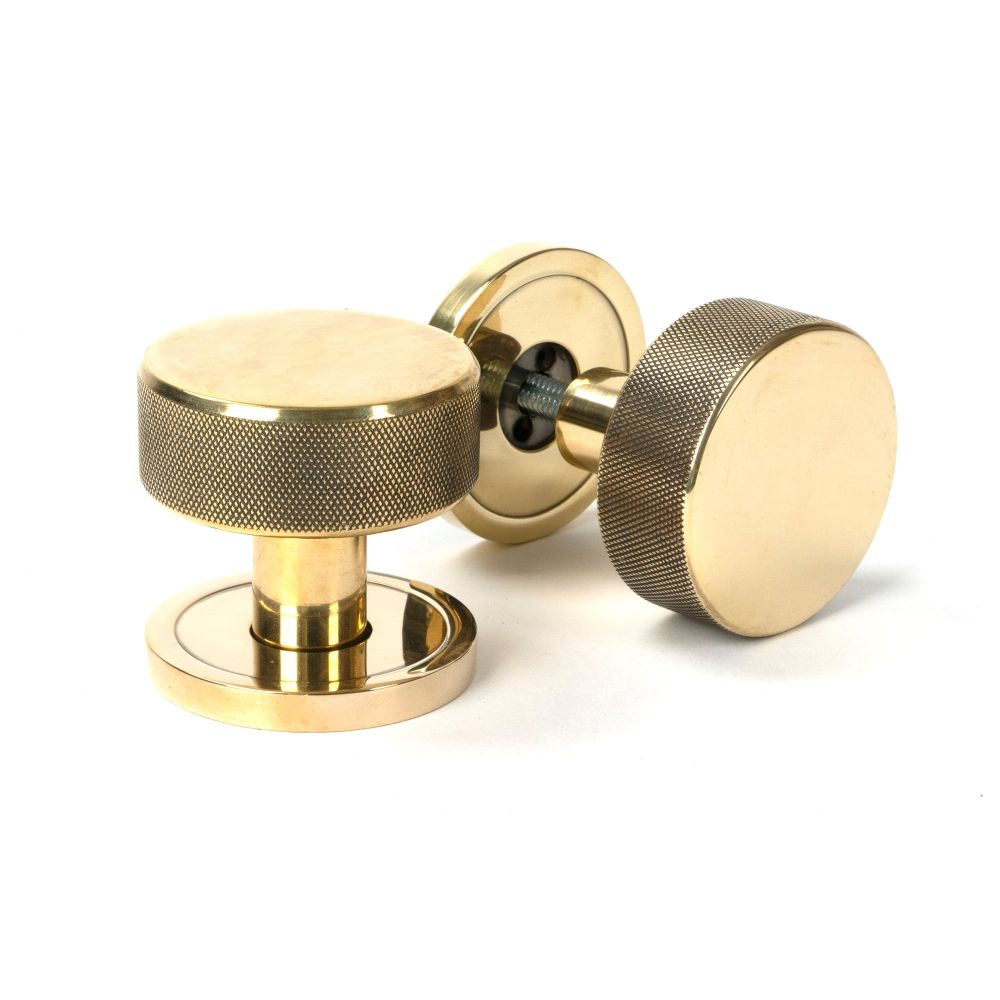From The Anvil - Aged Brass Brompton Mortice/Rim Knob Set (Plain) | Sku. 46774 | Trade Door Handles.