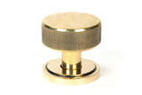 From The Anvil - Aged Brass Brompton Mortice/Rim Knob Set (Art Deco) | Sku. 46775 | Trade Door Handles.