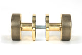 From The Anvil - Aged Brass Brompton Mortice/Rim Knob Set (Beehive) | Sku. 46776 | Trade Door Handles.