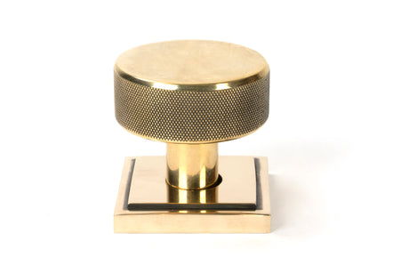 From The Anvil - Aged Brass Brompton Mortice/Rim Knob Set (Square) | Sku. 46777 | Trade Door Handles.