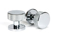 From The Anvil - Polished Chrome Brompton Mortice/Rim Knob Set (Plain) | Sku. 46778 | Trade Door Handles.