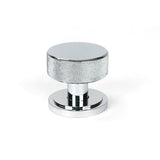 From The Anvil - Polished Chrome Brompton Mortice/Rim Knob Set (Art Deco) | Sku. 46779 | Trade Door Handles.