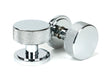 From The Anvil - Polished Chrome Brompton Mortice/Rim Knob Set (Art Deco) | Sku. 46779 | Trade Door Handles.