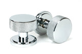From The Anvil - Polished Chrome Brompton Mortice/Rim Knob Set (Art Deco) | Sku. 46779 | Trade Door Handles.