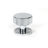 From The Anvil - Polished Chrome Brompton Mortice/Rim Knob Set (Beehive) | Sku. 46780 | Trade Door Handles.