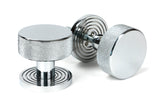 From The Anvil - Polished Chrome Brompton Mortice/Rim Knob Set (Beehive) | Sku. 46780 | Trade Door Handles.