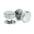 From The Anvil - Polished Chrome Brompton Mortice/Rim Knob Set (Beehive) | Sku. 46780 | Trade Door Handles.