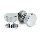 From The Anvil - Polished Chrome Brompton Mortice/Rim Knob Set (Beehive) | Sku. 46780 | Trade Door Handles.