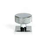 From The Anvil - Polished Chrome Brompton Mortice/Rim Knob Set (Square) | Sku. 46781 | Trade Door Handles.