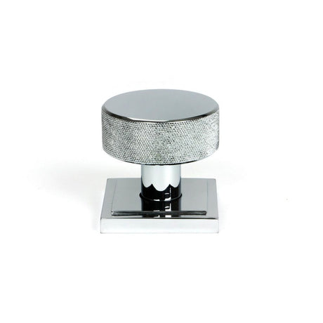 From The Anvil - Polished Chrome Brompton Mortice/Rim Knob Set (Square) | Sku. 46781 | Trade Door Handles.