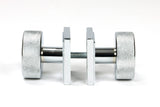 From The Anvil - Polished Chrome Brompton Mortice/Rim Knob Set (Square) | Sku. 46781 | Trade Door Handles.