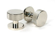 From The Anvil - Polished Nickel Brompton Mortice/Rim Knob Set (Plain) | Sku. 46782 | Trade Door Handles.