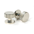 From The Anvil - Polished Nickel Brompton Mortice/Rim Knob Set (Plain) | Sku. 46782 | Trade Door Handles.
