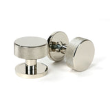 From The Anvil - Polished Nickel Brompton Mortice/Rim Knob Set (Plain) | Sku. 46782 | Trade Door Handles.