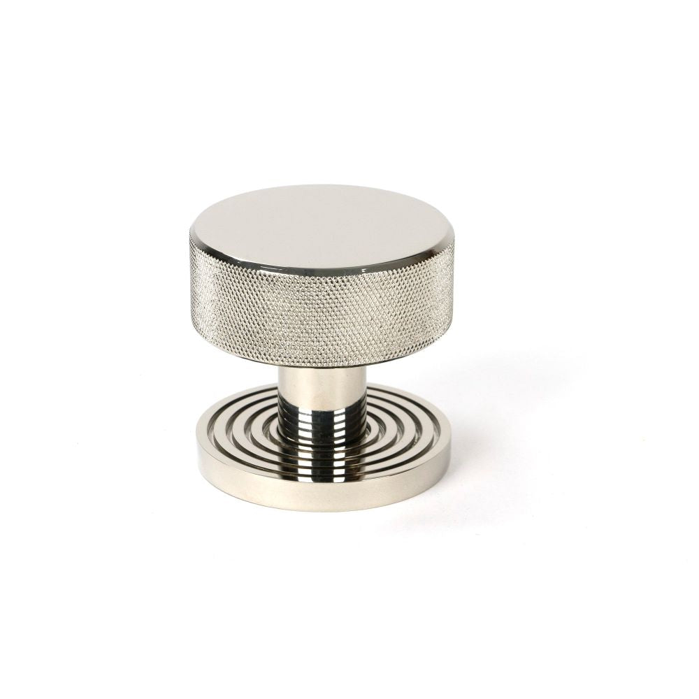 From The Anvil - Polished Nickel Brompton Mortice/Rim Knob Set (Beehive) | Sku. 46784 | Trade Door Handles.