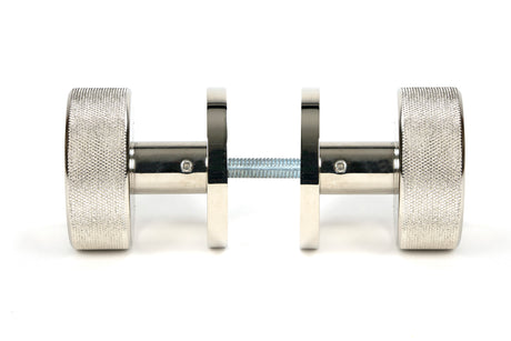 From The Anvil - Polished Nickel Brompton Mortice/Rim Knob Set (Beehive) | Sku. 46784 | Trade Door Handles.