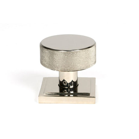 From The Anvil - Polished Nickel Brompton Mortice/Rim Knob Set (Square) | Sku. 46785 | Trade Door Handles.