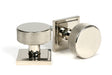 From The Anvil - Polished Nickel Brompton Mortice/Rim Knob Set (Square) | Sku. 46785 | Trade Door Handles.