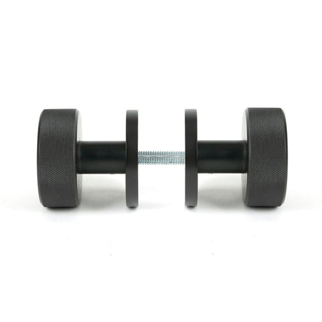 From The Anvil - Aged Bronze Brompton Mortice/Rim Knob Set (Plain) | Sku. 46786 | Trade Door Handles.