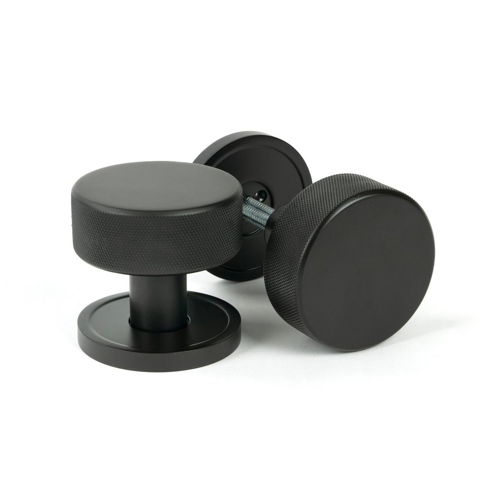 From The Anvil - Aged Bronze Brompton Mortice/Rim Knob Set (Plain) | Sku. 46786 | Trade Door Handles.
