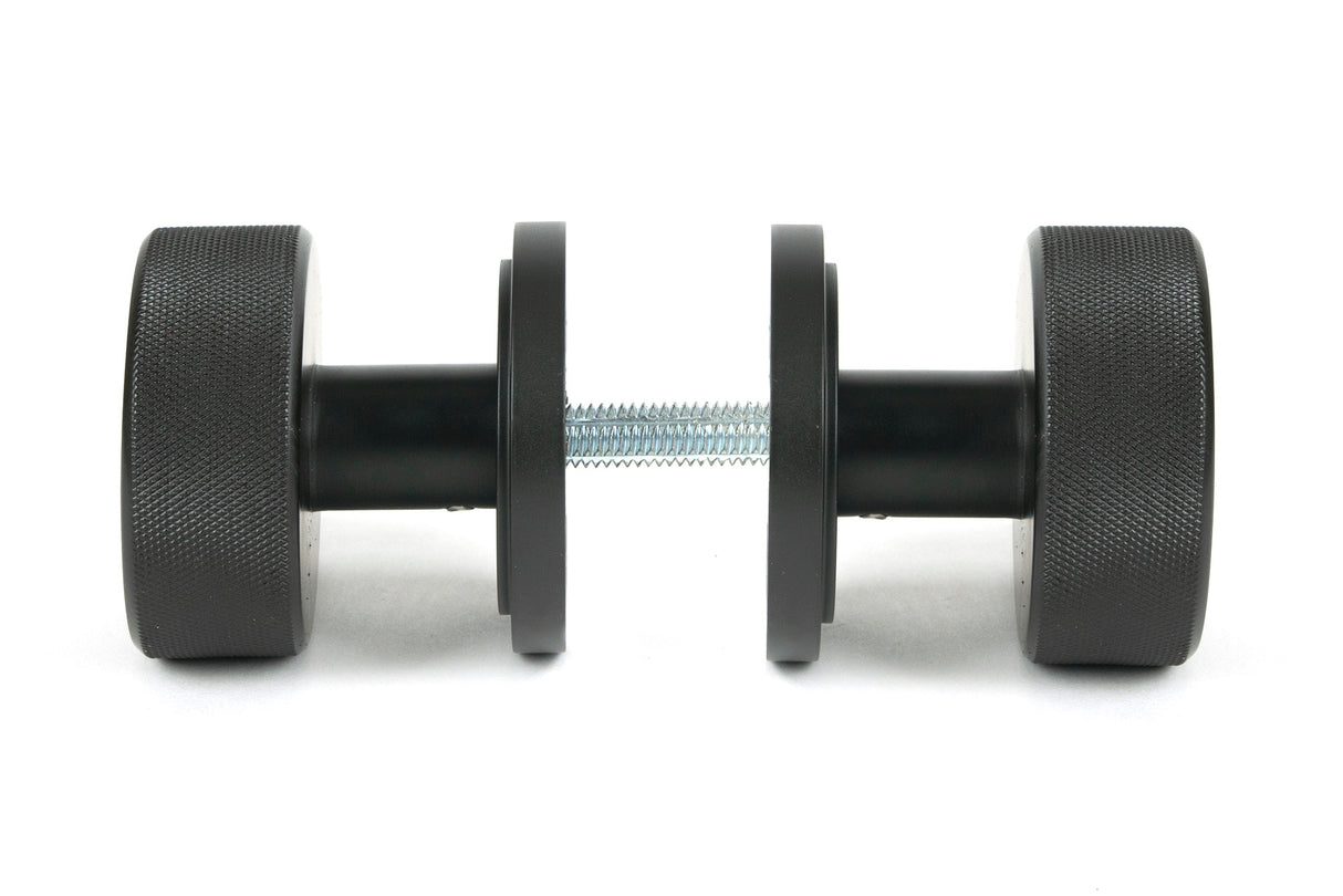 From The Anvil - Aged Bronze Brompton Mortice/Rim Knob Set (Art Deco) | Sku. 46787 | Trade Door Handles.