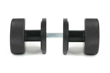 From The Anvil - Aged Bronze Brompton Mortice/Rim Knob Set (Art Deco) | Sku. 46787 | Trade Door Handles.