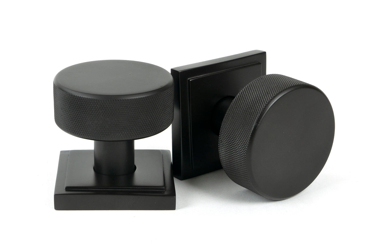 From The Anvil - Aged Bronze Brompton Mortice/Rim Knob Set (Square) | Sku. 46789 | Trade Door Handles.