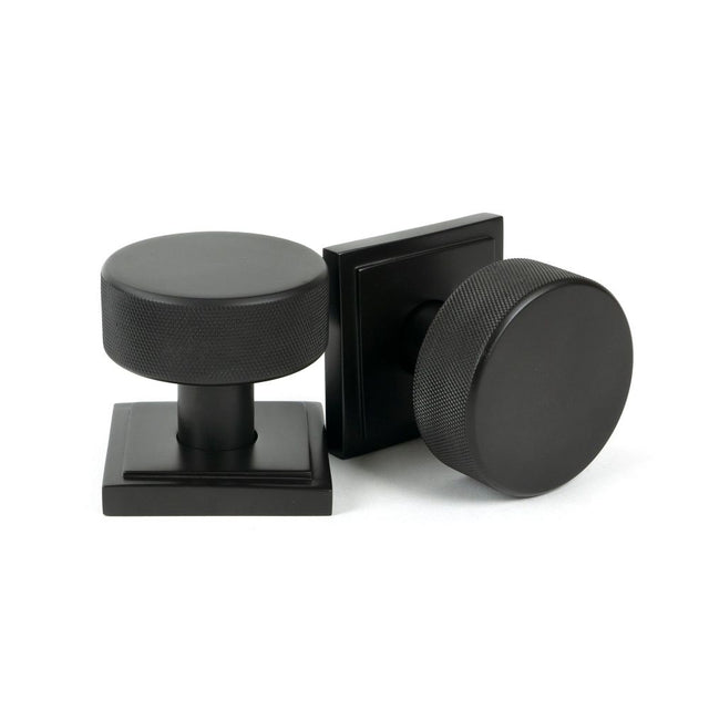 From The Anvil - Aged Bronze Brompton Mortice/Rim Knob Set (Square) | Sku. 46789 | Trade Door Handles.