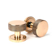 From The Anvil - Polished Bronze Brompton Mortice/Rim Knob Set (Plain) | Sku. 46790 | Trade Door Handles.