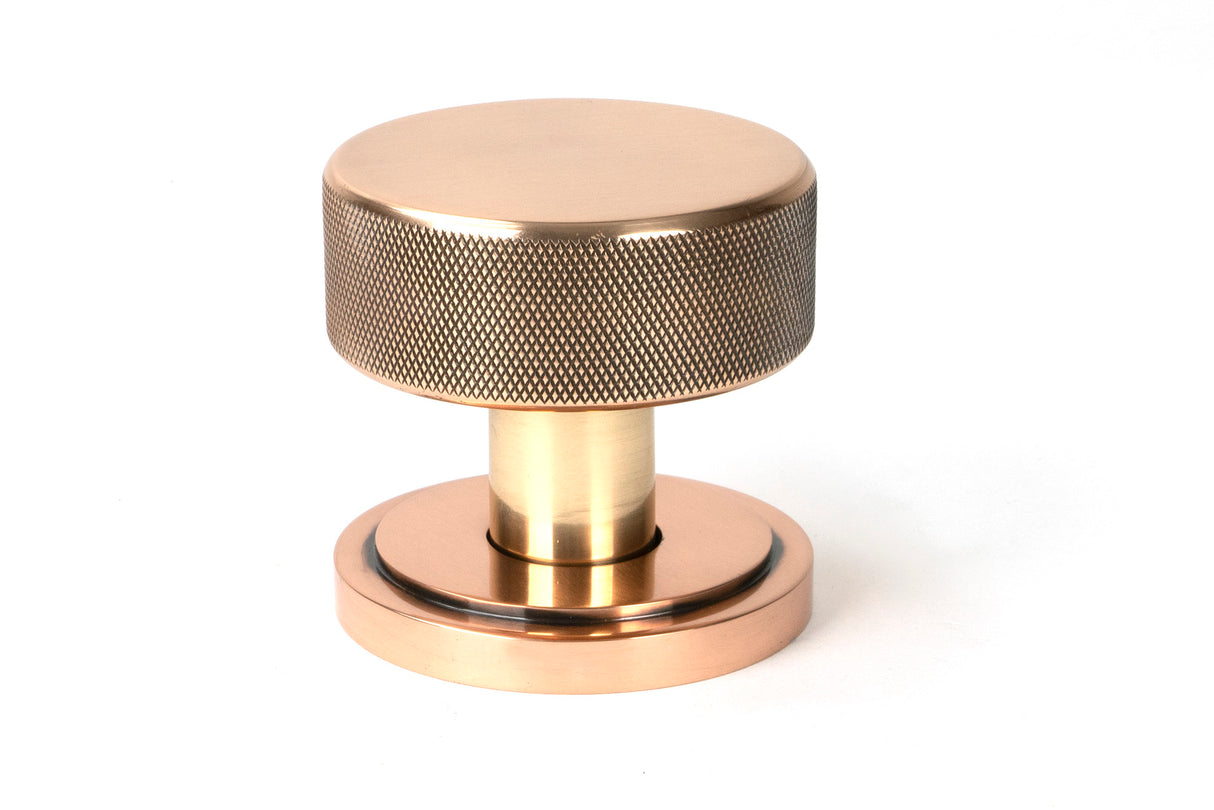 From The Anvil - Polished Bronze Brompton Mortice/Rim Knob Set (Art Deco) | Sku. 46791 | Trade Door Handles.