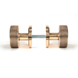 From The Anvil - Polished Bronze Brompton Mortice/Rim Knob Set (Art Deco) | Sku. 46791 | Trade Door Handles.