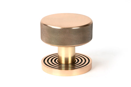 From The Anvil - Polished Bronze Brompton Mortice/Rim Knob Set (Beehive) | Sku. 46792 | Trade Door Handles.