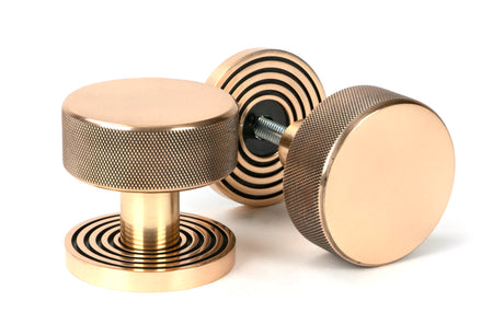 From The Anvil - Polished Bronze Brompton Mortice/Rim Knob Set (Beehive) | Sku. 46792 | Trade Door Handles.
